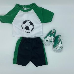 American Girl doll soccer uniform